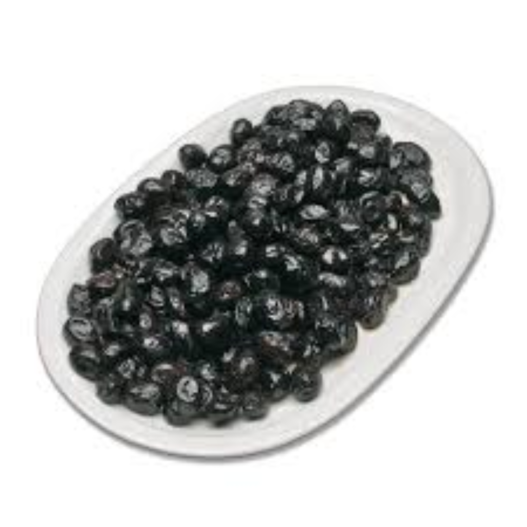 QUEEN DELI DRY BLACK AROMATIC OLIVES 150G